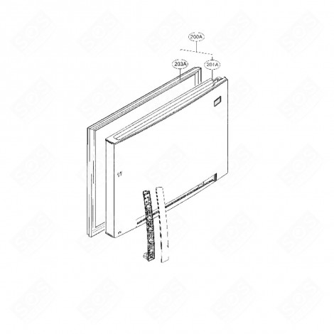 GEFRIERFACHTÜR (MARKIERUNG 200A) KÜHLSCHRANK, GEFRIERSCHRANK - ADC73626181