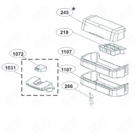 BALKONNETZ (BEZUGSNUMMER 1107) KÜHLSCHRANK, GEFRIERSCHRANK - 4334330372