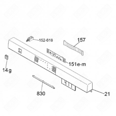 ARMATURENBRETT (BEZUG 21) GESCHIRRSPÜLER, SPÜLMASCHINE - 41901592