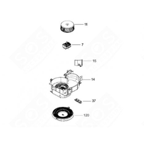 MOTOR (KENNZEICHNUNG 7) DUNSTABZUGSHAUBE - 4055026456