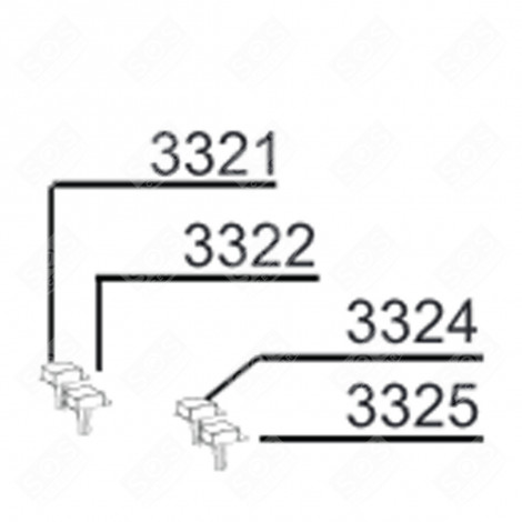 TASTE M/A (KENNZEICHNUNG 3325) GESCHIRRSPÜLER, SPÜLMASCHINE - 1757040200