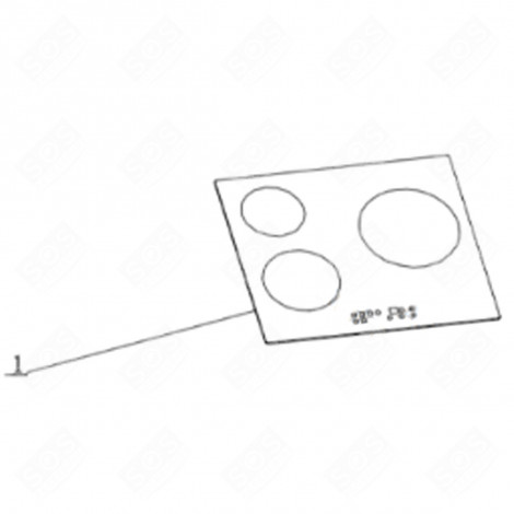 GLASKERAMIK-OBERFLÄCHE BACKOFEN, KÜCHENHERD - CU005026