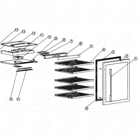 STEUERUNGSKARTE (BEZUG 7) KÜHLSCHRANK, GEFRIERSCHRANK - FR007568