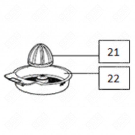 ZITRUSPRESSE-KIT KÜCHENMASCHINE - CU001148