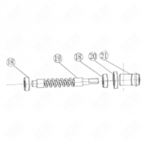 MAGNET-FLIEHKRAFT-KIT (REFERENZ 20 + 21) KÜCHENMASCHINE - CU001277