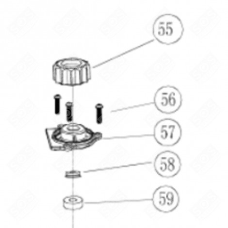 LAGER-SET (KENNZEICHNUNG 57 + 59) KÜCHENMASCHINE - CU001278