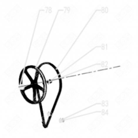 RIEMENSCHEIBE (KENNZEICHNUNG 79) WASCHMASCHINE - LA000752