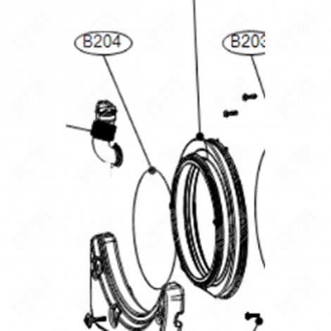 RINGDICHTUNG WASCHMITTELSCHUBLADE WASCHMASCHINE - LA000074