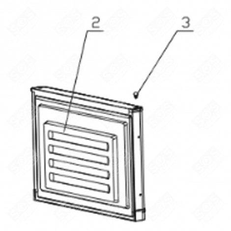 GEFRIERSCHRANKTÜR SILBER (KENNZEICHEN 2) KÜHLSCHRANK, GEFRIERSCHRANK - FR001725