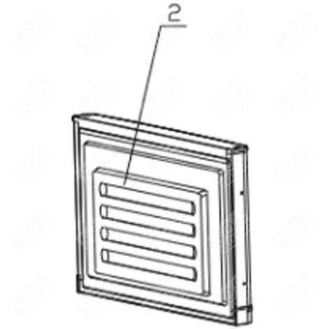 GEFRIERFACHTÜR SCHWARZ KÜHLSCHRANK, GEFRIERSCHRANK - FR001749