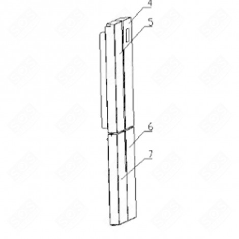 KÜHLSCHRANKTÜR G (KENNZEICHEN 5) KÜHLSCHRANK, GEFRIERSCHRANK - FR004827