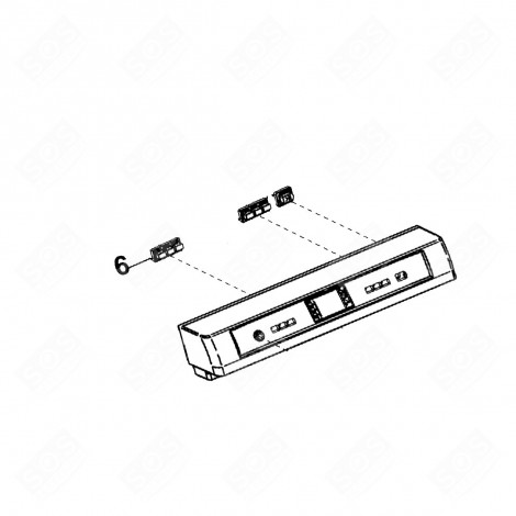 TASTE-SET NUMMER 6 ORIGINAL GESCHIRRSPÜLER, SPÜLMASCHINE - C00298042, 482000089354