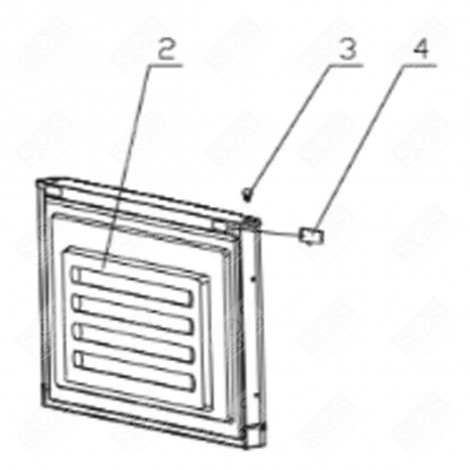 GEFRIERFACHTÜR (KENNZEICHNUNG 2) KÜHLSCHRANK, GEFRIERSCHRANK - FR001688