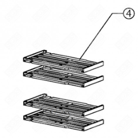 HOLZREGAL KÜHLSCHRANK, GEFRIERSCHRANK - FR003987