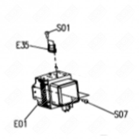 THERMOSTAT (KENNZEICHNUNG E35) BACKOFEN, KÜCHENHERD - CU003831