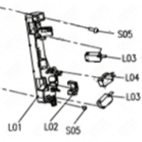 MIKROSCHALTERHALTER (KENNZEICHEN L01) BACKOFEN, KÜCHENHERD - CU002025