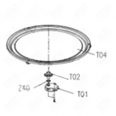 TABLETTSTÜTZE (KENNZEICHNUNG T04) BACKOFEN, KÜCHENHERD - CU000338