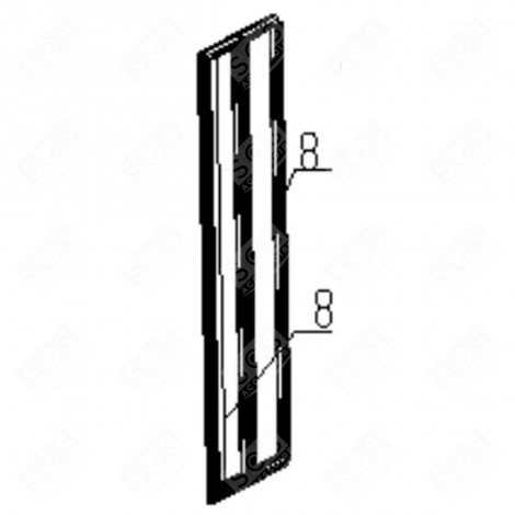 GEFRIERFACHTÜR-DICHTUNG (KENNZEICHNUNG 8) KÜHLSCHRANK, GEFRIERSCHRANK - FR000221