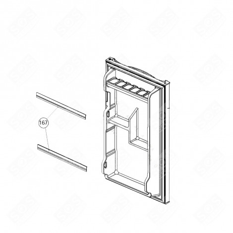 FLASCHENHALTERUNG KÜHLSCHRANK, GEFRIERSCHRANK - 40020617