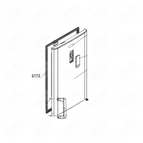 TÜR-DICHTUNG KÜHLSCHRANK (REFERENZ 2172) KÜHLSCHRANK, GEFRIERSCHRANK - 4546852600