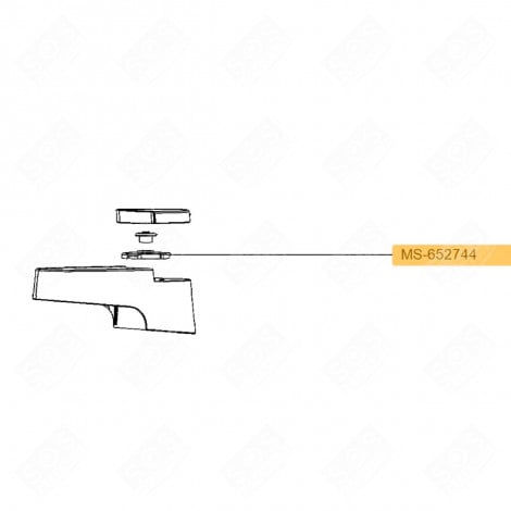 SCHÜSSELLEITFÜHRUNG + SCHRAUBENABDECKUNG KÜCHENMASCHINE - MS-650160, MS-652744