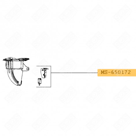 SCHALTER + HALTERUNG KÜCHENMASCHINE - MS-650172, MS-652756