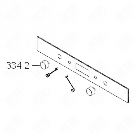 KNOPF (KENNZEICHEN 3342) ORIGINAL BACKOFEN, KÜCHENHERD - 481010569375, 480121102669