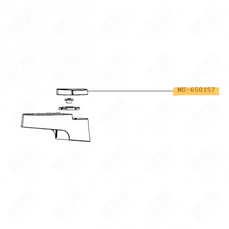 OBERER VERSCHLUSS GRAU KÜCHENMASCHINE - MS-650157, MS-652794