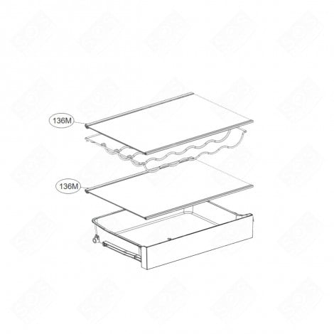 ABLAGE, REGAL (KENNZEICHNUNG 136M) KÜHLSCHRANK, GEFRIERSCHRANK - AHT74973923