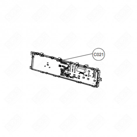 ELEKTRONISCHE KARTE, LEISTUNGSMODUL (BEZUGSZEICHEN C021) WASCHMASCHINE - 2334401500