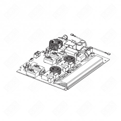 PLATINE DE PUISSANCE KENNZEICHEN 121487 KOCHPLATTEN, HERDPLATTEN, KOCHFELD - 691653087