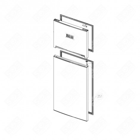 TÜRDICHTUNG KÜHLTEIL (KENNZEICHEN 251) KÜHLSCHRANK, GEFRIERSCHRANK - 5913994200