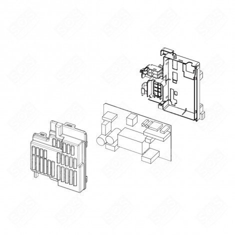 ELEKTRONISCHE KARTE, LEISTUNGSMODUL WASCHMASCHINE - DC92-01082E