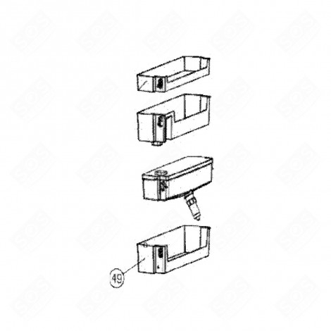 FLASCHENABLAGE (BEZUG 49) KÜHLSCHRANK, GEFRIERSCHRANK - 149C27