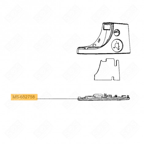 BLAUER SOCKEL (REFERENZ MS-652758) KÜCHENMASCHINE - MS-652415, MS-652758