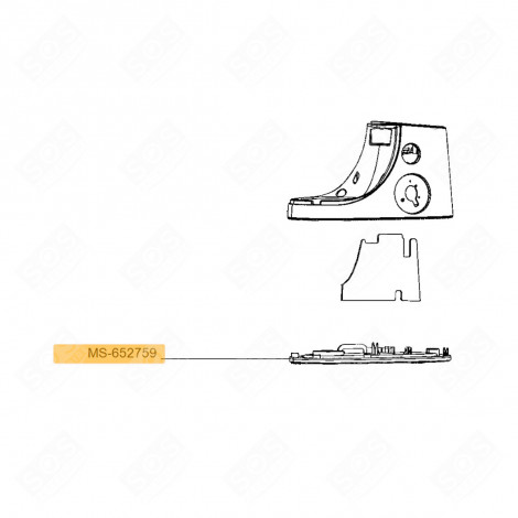 BRAUNER SOCKEL (KENNUNG MS-652759) KÜCHENMASCHINE - MS-652439, MS-652759