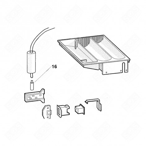 DRUCKKAMMER, ORIGINAL WASCHMASCHINE - C00103883, 482000028372