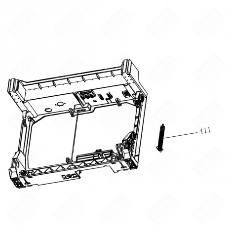 TÜRFEDER (KENNZEICHNUNG 411) GESCHIRRSPÜLER, SPÜLMASCHINE - 519C66