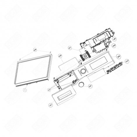 WASCHMITTEL SCHUBLADENFRONT (MARKIERUNG 197) WASCHMASCHINE - 2420709579