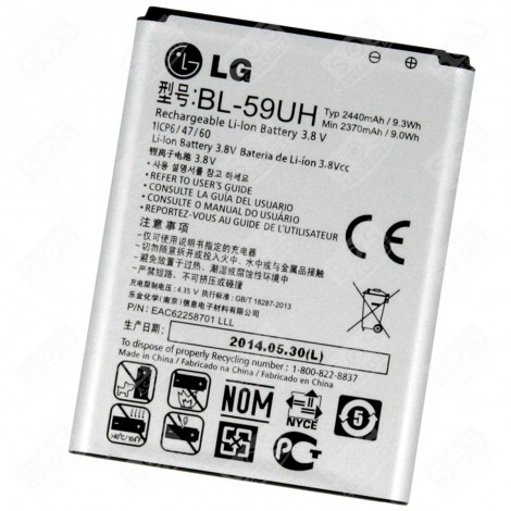 BATTERIE, AKKU 1600  MAH SMARTPHONE, MOBILTELEFON, HANDY - EAC62258701 BL-59UH