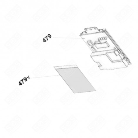 ELEKTRONISCHE KARTE, PROGRAMMIERTE MODUL (KENNZEICHNUNG 479) WASCHMASCHINE - 49044353