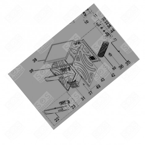 STEUERPLATINE (BEZUGSNUMMER 23) WÄSCHETROCKNER - 1063857, 34060236