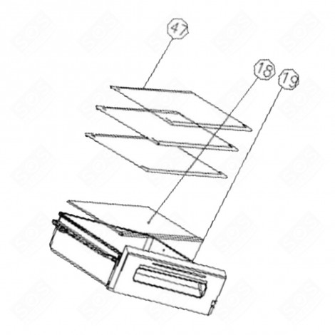 ABLAGE (MARKIERUNG NR. 47) KÜHLSCHRANK, GEFRIERSCHRANK - 1057644, 53041450