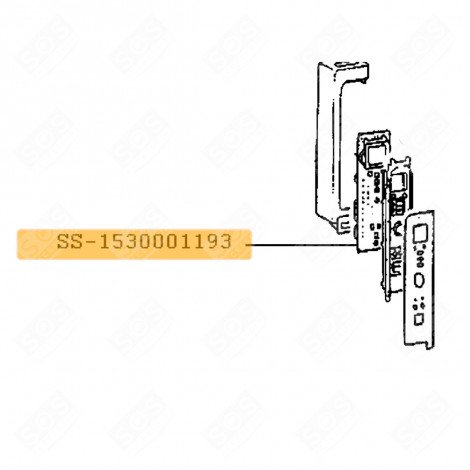 ELEKTRONIKKARTE, LEISTUNGSMODUL BACKOFEN, KÜCHENHERD - SS-1530001193, SS1530001193