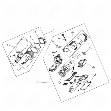 MOTOR MIT ORIGINALMODUL KENNZEICHNUNG 1 STAUBSAUGER - 140197788023