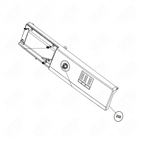 BEDIENELEMENT (BEZUGSNUMMER 208) WASCHMASCHINE - 2452109131