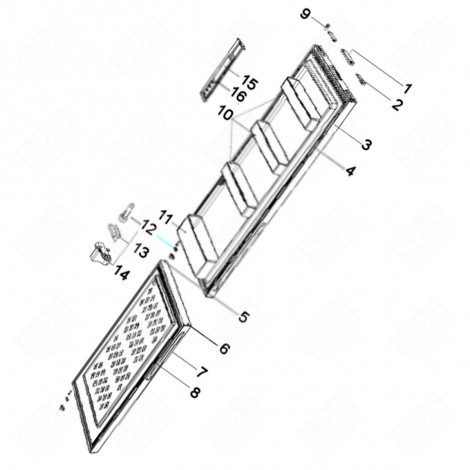 LED (REFERENZNUMMER 15) KÜHLSCHRANK, GEFRIERSCHRANK - 1061672, 40040160