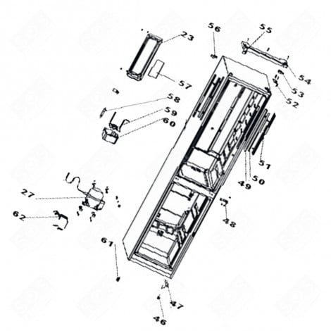 BEFEHLSPANEL (KENNZEICHNUNG NR. 57) KÜHLSCHRANK, GEFRIERSCHRANK - 1058210, 53040883