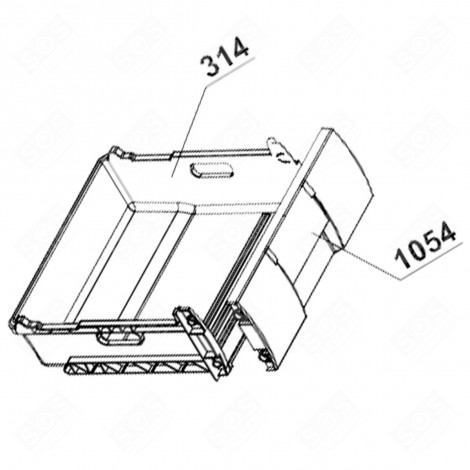 SCHUBLADENFRONT KÜHLSCHRANK, GEFRIERSCHRANK - 4312618100