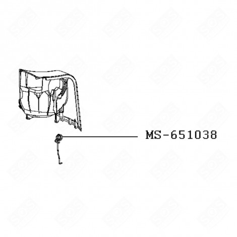 RECHTES FLANSCHFEDER (BEZUG MS-651038) KÜCHENMASCHINE - MS-651038, MS-652929